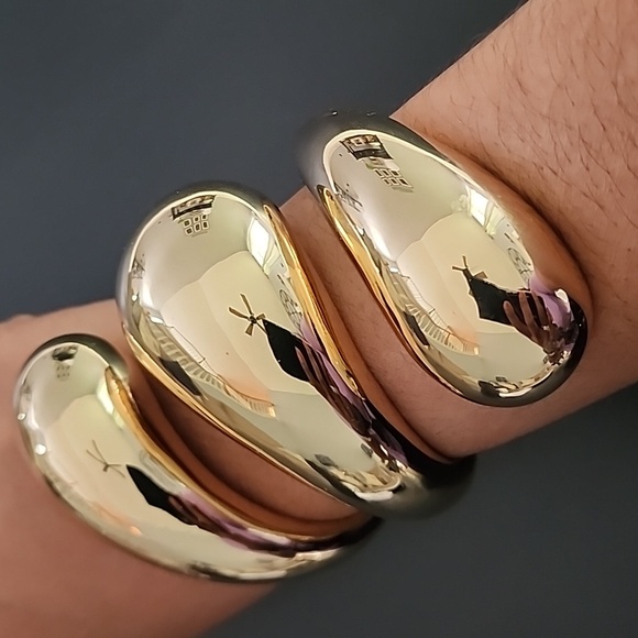 ZARA Large Rigid Triple Bracelet - Picture 6 of 14